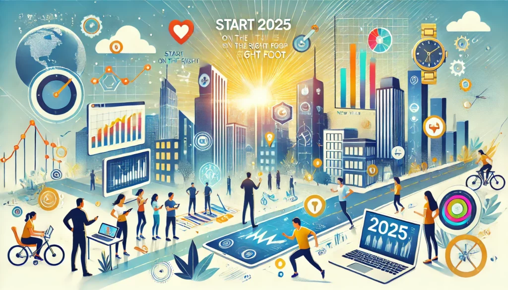 DALL·E-2024-12-20-10.26.33-A-modern-and-vibrant-illustration-for-a-blog-article-titled-Start-2025-on-the-Right-Foot_-How-Technology-Can-Help-You-Achieve-Your-New-Years-Resolut-1024x585 Sala do Futuro - Como a Realidade Aumentada e Virtual Transformarão