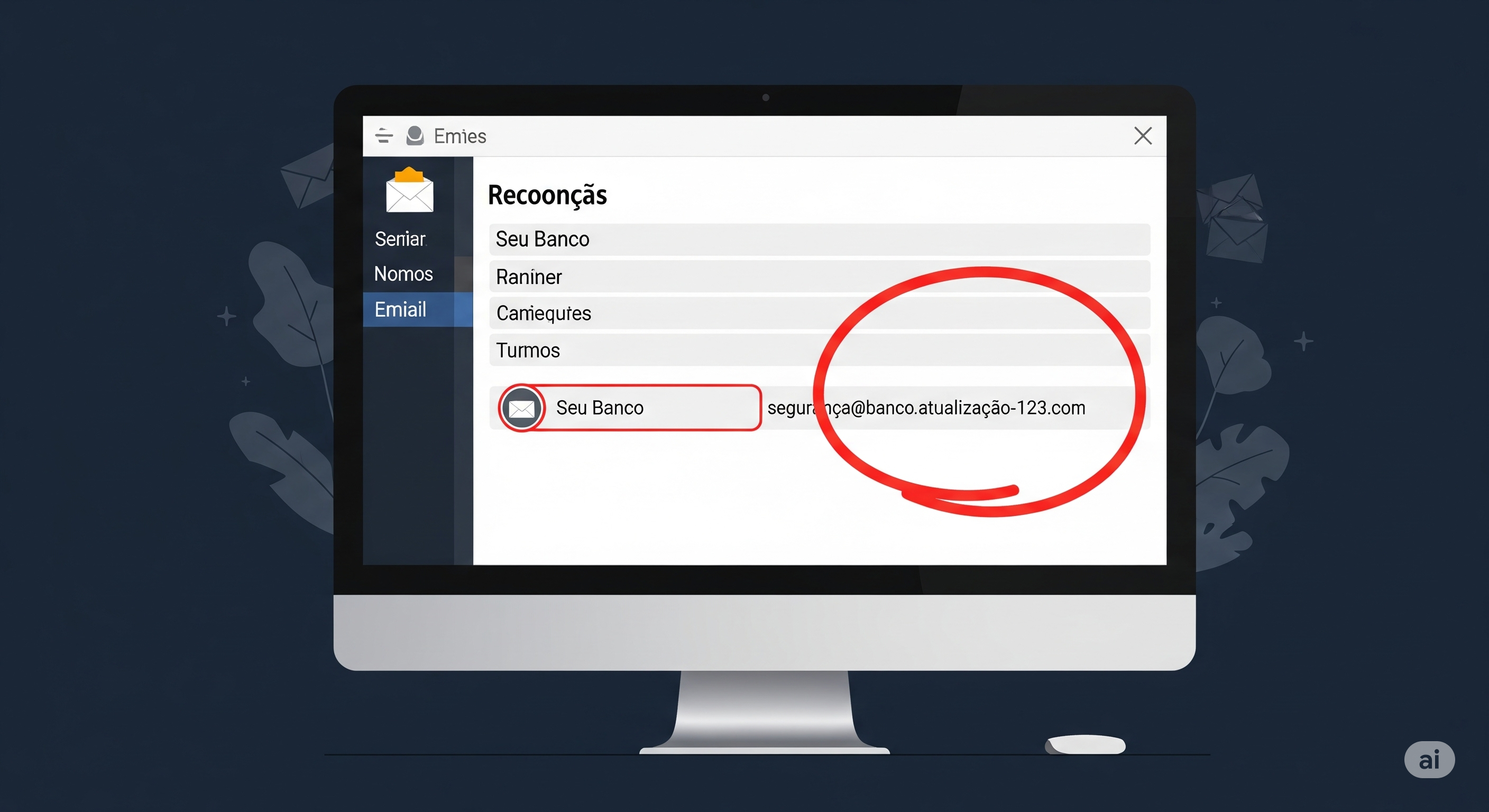 e-mail_suspeito_guia_seguranca_techguiado Mestre da Detecção: Guia Prático para Identificar um E-mail de Phishing (e Evitar Golpes)