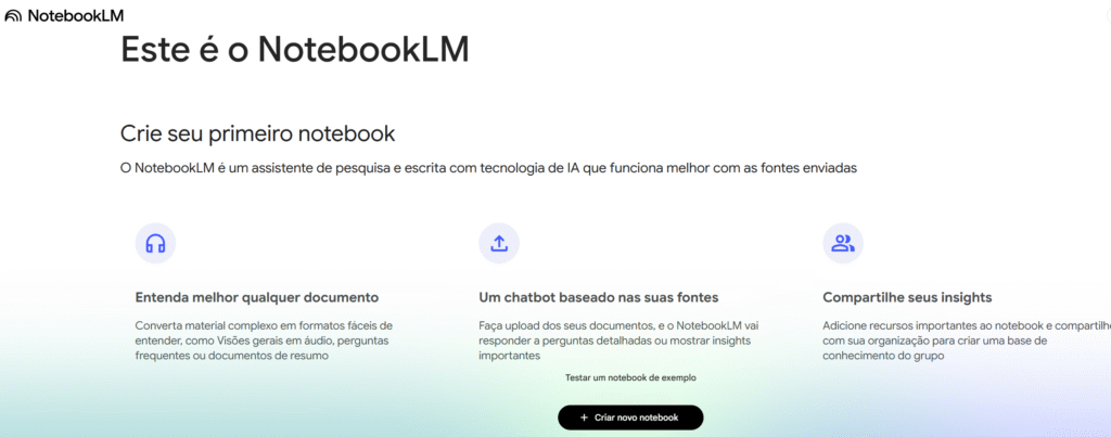 notebooklm_resumir_pdf_techguiado-1024x403 IA para Resumir PDFs: A Ferramenta que Você Precisa para Turbinar Sua Leitura