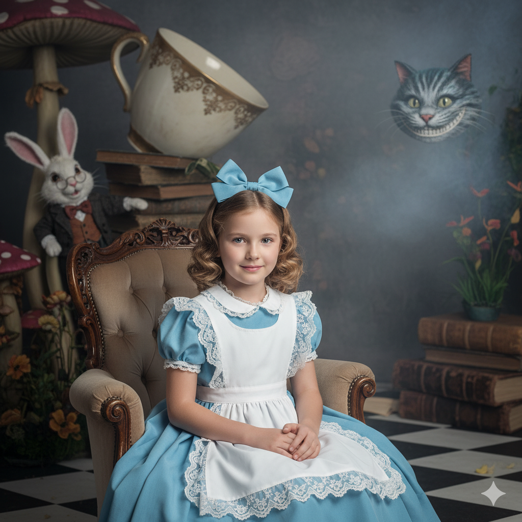 prompt_filhos_dia_das_criancas_alice_pais_das_maravilhas_techguiado Incríveis Fotos dos Filhos com Prompt Dia das Crianças em 2025