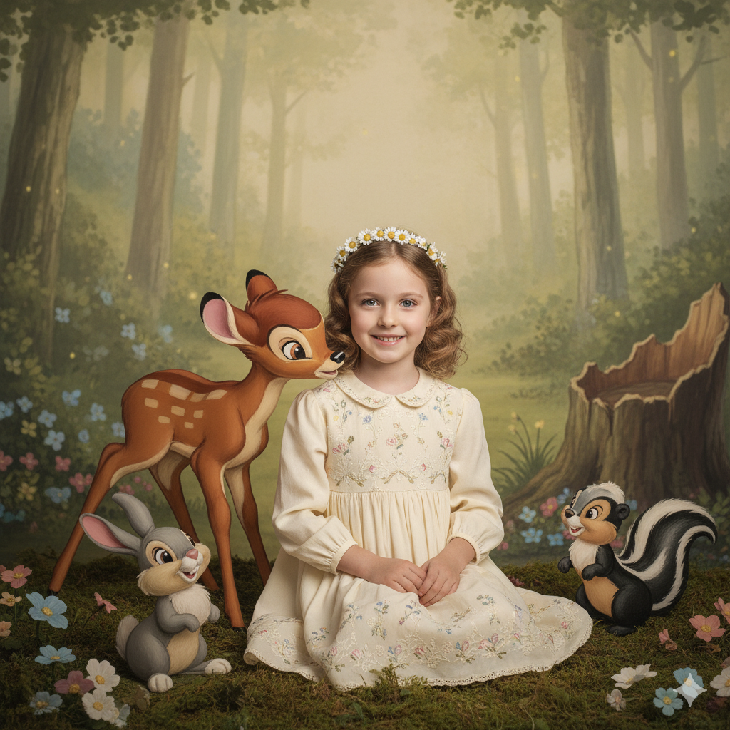 prompt_filhos_dia_das_criancas_disney_bambi_techguiado Incríveis Fotos dos Filhos com Prompt Dia das Crianças em 2025