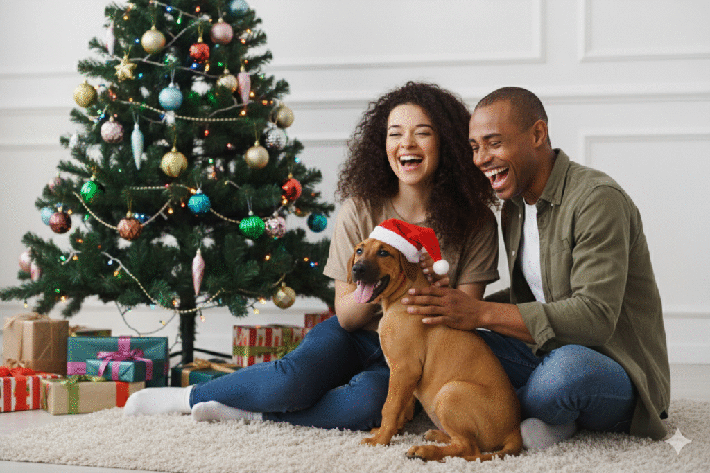 casal_Cachorro_pet_gorro_arvore_natal_prompt_natal_techguiado_depois-1024x683 Magia do Natal Crie Incríveis Prompt Fotos de Casal Natalinas com IA (Mesmo Sem Experiência!)