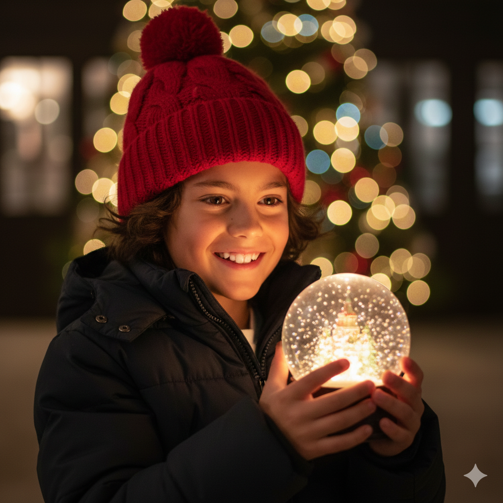 prompt-de-natal-menino-crianca-crianca-globo-neve-techguiado Prompt Natal Menino: Guia Completo para Criar Imagens com IA