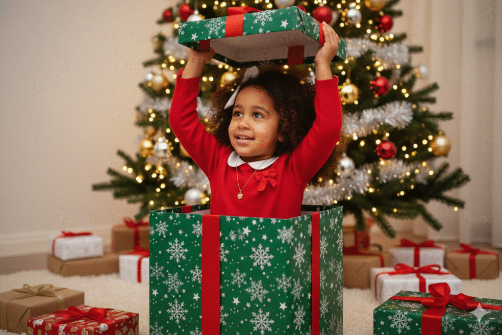 prompt-natal-crianca-infantil-caixa-presentes_arvore-techguiado-1024x683 Prompt Natal Criança: 8 Prompts Encantadores para Fotos Infantis com Tema Natalino