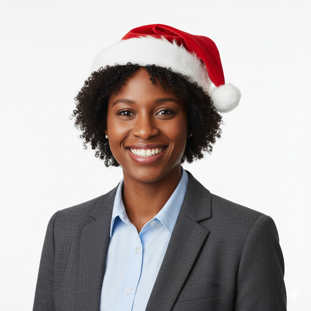 prompt_foto_feminina_profissional_natalina_linkedin_techguiado_email Magia de Natal no LinkedIn: 7 Prompts para Foto Profissional Masculina (Tema Natalino)