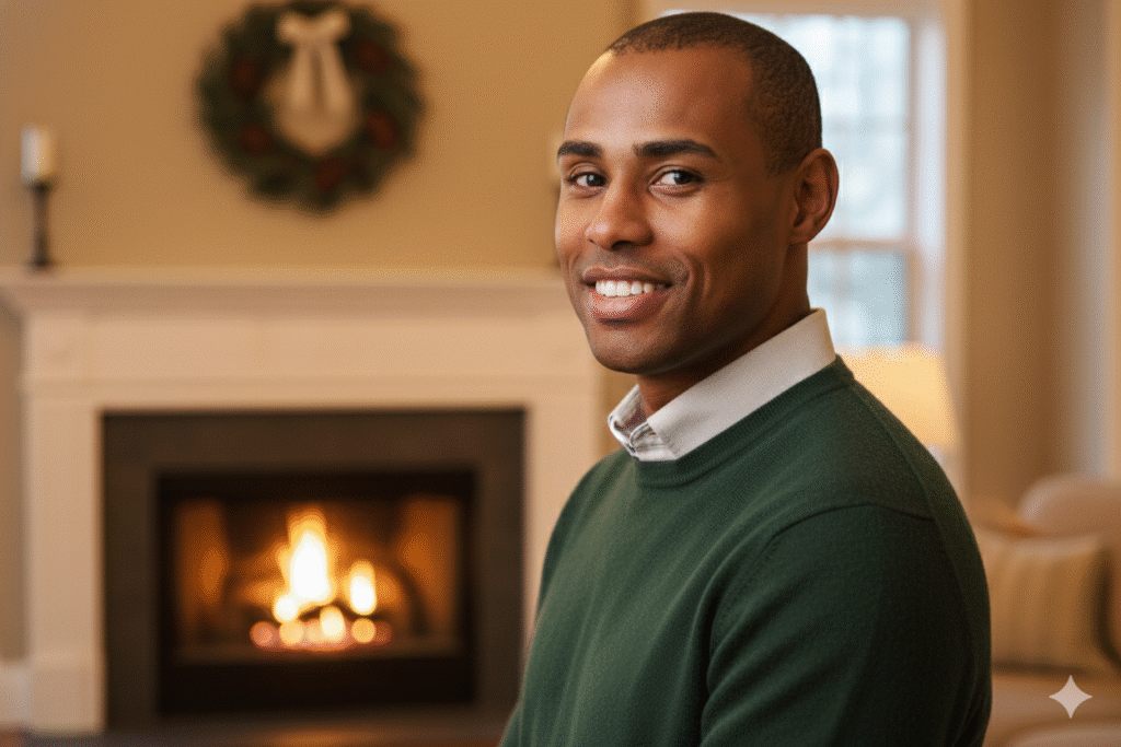  Magia de Natal no LinkedIn: 7 Prompts para Foto Profissional Masculina (Tema Natalino)