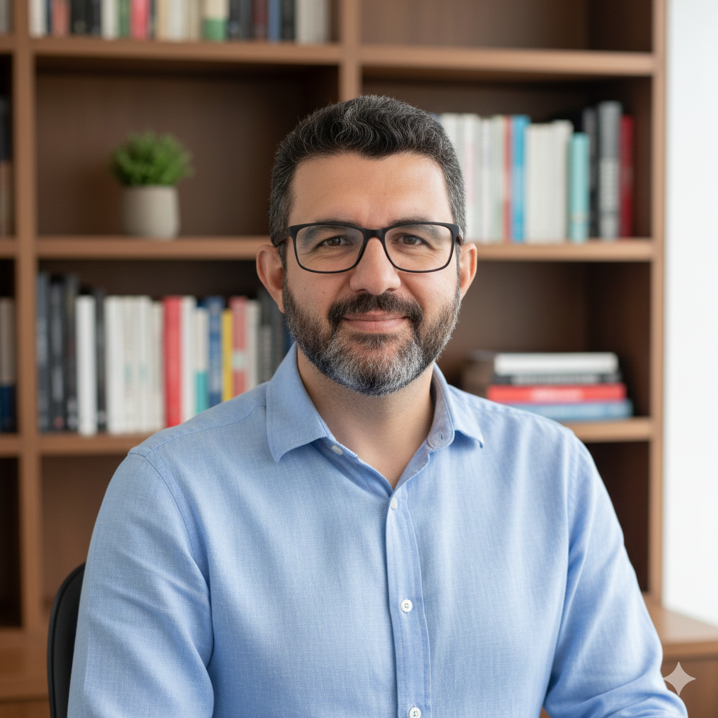 prompt_foto_profissional_masculinohome-office-camisa_azul-empreendedor-close-up_linkedin_techguiado 10 Prompts para Foto de Perfil LinkedIn IA: Crie sua Imagem Profissional Grátis