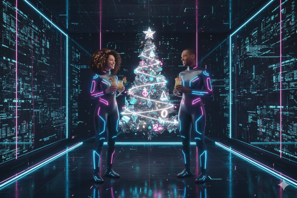 prompt_futurista_foto_casal_natal_techguiado-1024x683 Fotos de casal natalinas com IA: ideias e prompts incríveis para criar imagens mágicas