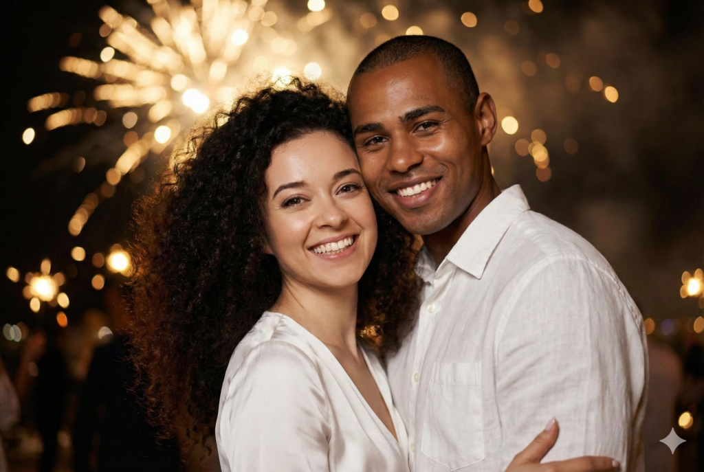 fotos-de-perfil-de-ano-novo-com-gemini-techguiado-casal-1024x687 Fotos de Perfil de Ano Novo com Gemini: 7 Prompts para Brilhar em 2026