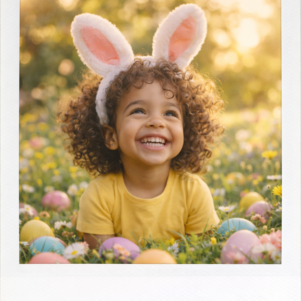 prompt-fotos-pascoa-com-crianca-menino-fantasia-coelho-ovo-chocolate-gemini-techguiado Prompt Fotos Páscoa com Criança: Como Criar Imagens Encantadoras com IA