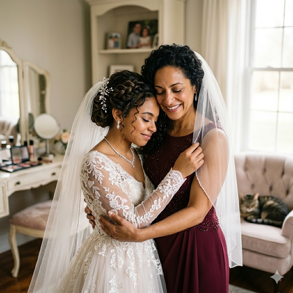 prompts-ia-gemini-dia-das-maes-casamento-techguiado 10+ Prompts IA Dia das Mães 2026 para Criar Fotos Emocionantes com Sua Mãe