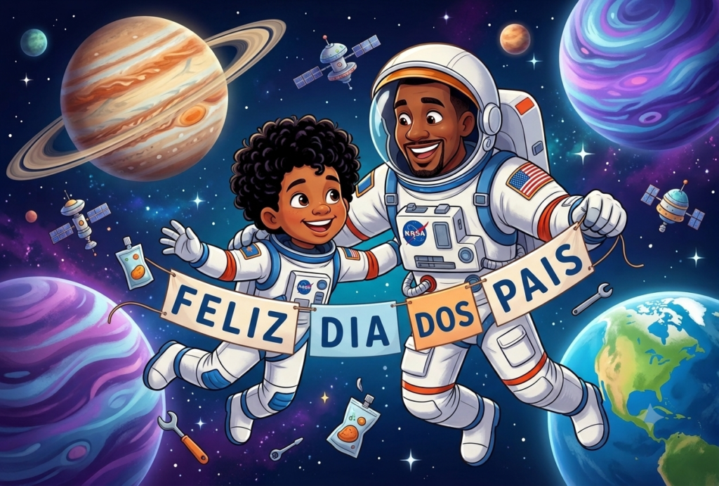 prompt-dia-dos-pais-astronauta-techguiado-1024x692 Prompt Dia dos Pais com IA para Transformar Fotos em Ilustrações Incríveis